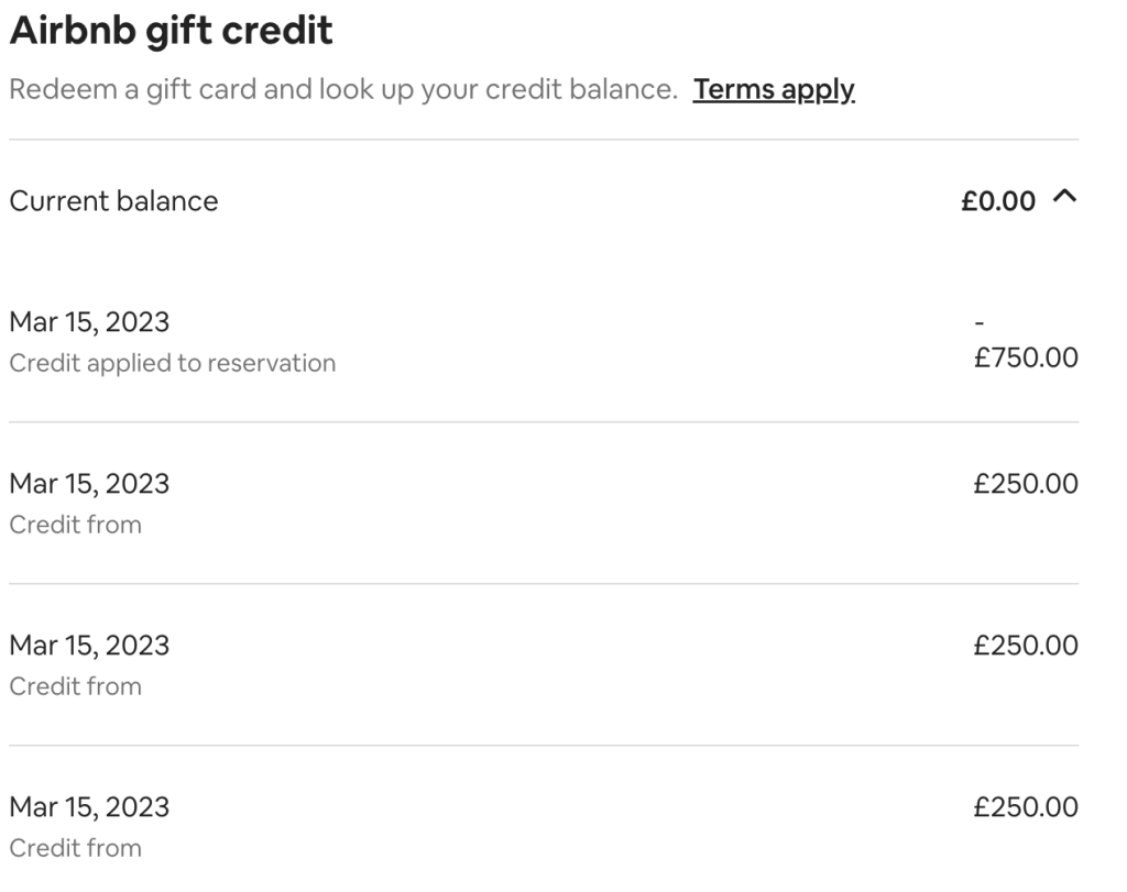 Airbnb Gift Card Balance Check